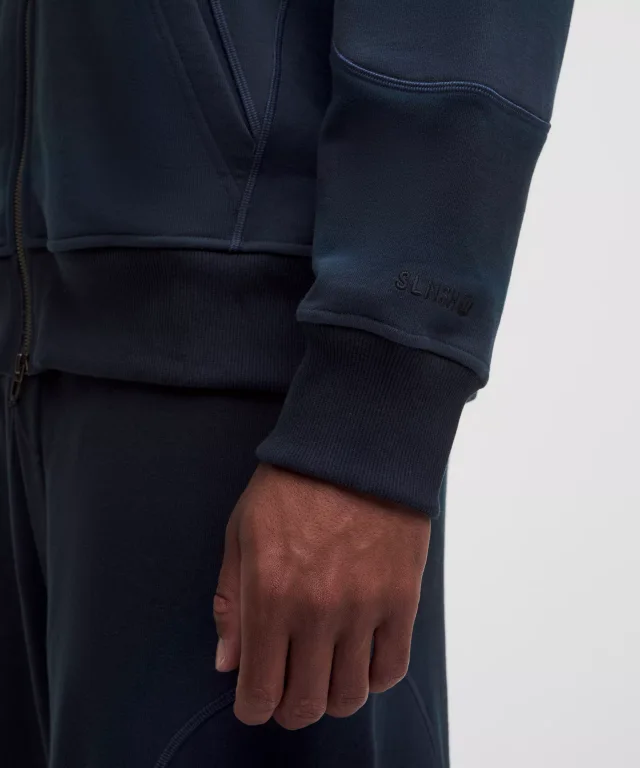 lululemon Faded French Terry Full-Zip Jacket *SLNSH Collection in Sun Fade True Navy, photo 8 of 11 from lululemon
