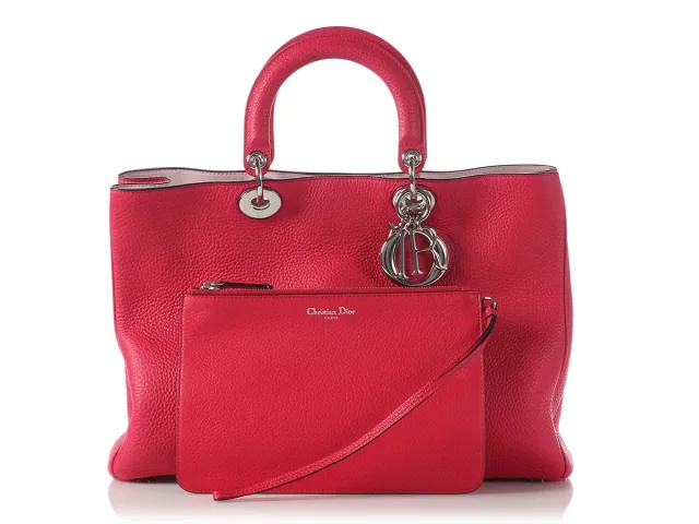 Dior Large Diorissimo Hot Pink Bag in Pink Leather from Ann's Fabulous Finds, photo 2 of 11