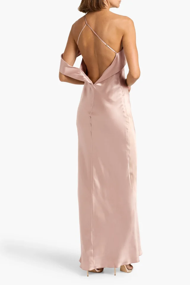 Michelle Mason One-shoulder silk-satin gown, photo 3 of 5 from THE OUTNET