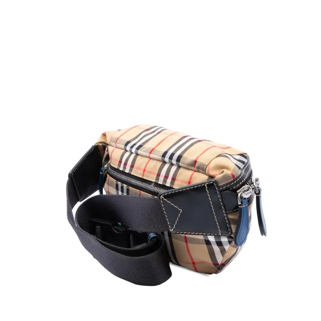 Beige Burberry House Check Nylon Sonny Belt Bag in Beige Nylon from Designer Revival, photo 2 of 6