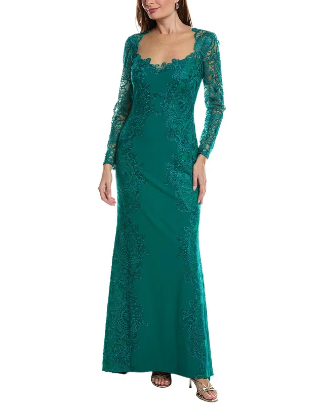 Tadashi Shoji Long Sleeve Maxi Dress, image 1 of 1 from Rue La La
