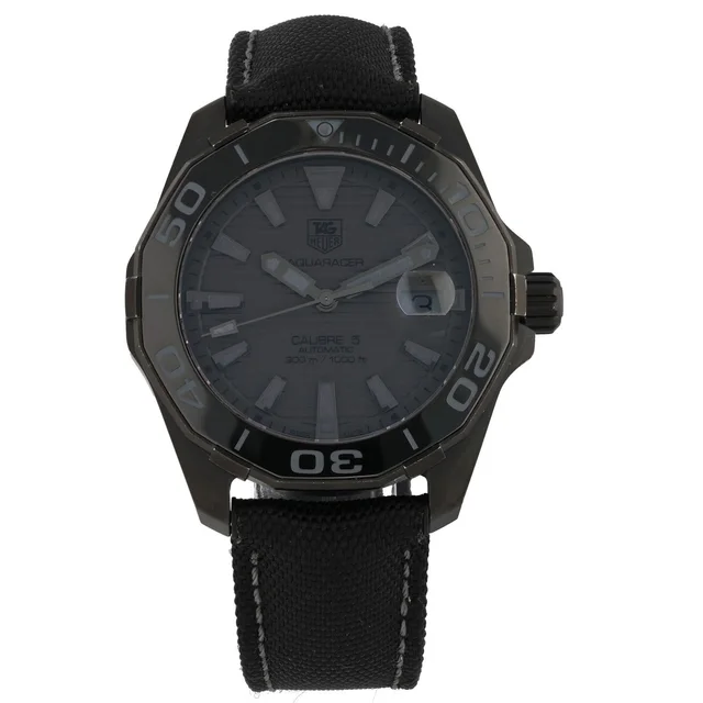 TAG Heuer Aquaracer WAY218B 42mm PVD Stainless Steel Watch from H&T