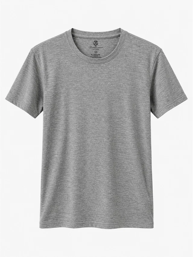 Christian Lacroix Short Sleeve Crew Neck Minimalist T-Shirt in gray from Poshmark