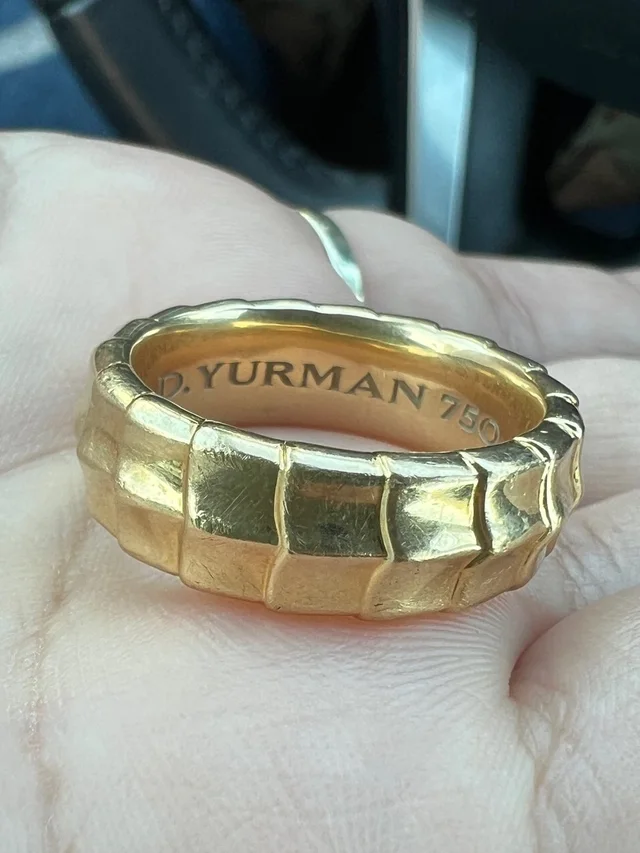 David Yurman 18k Gold Armory 8mm Band Ring Size 10 in gold from Poshmark