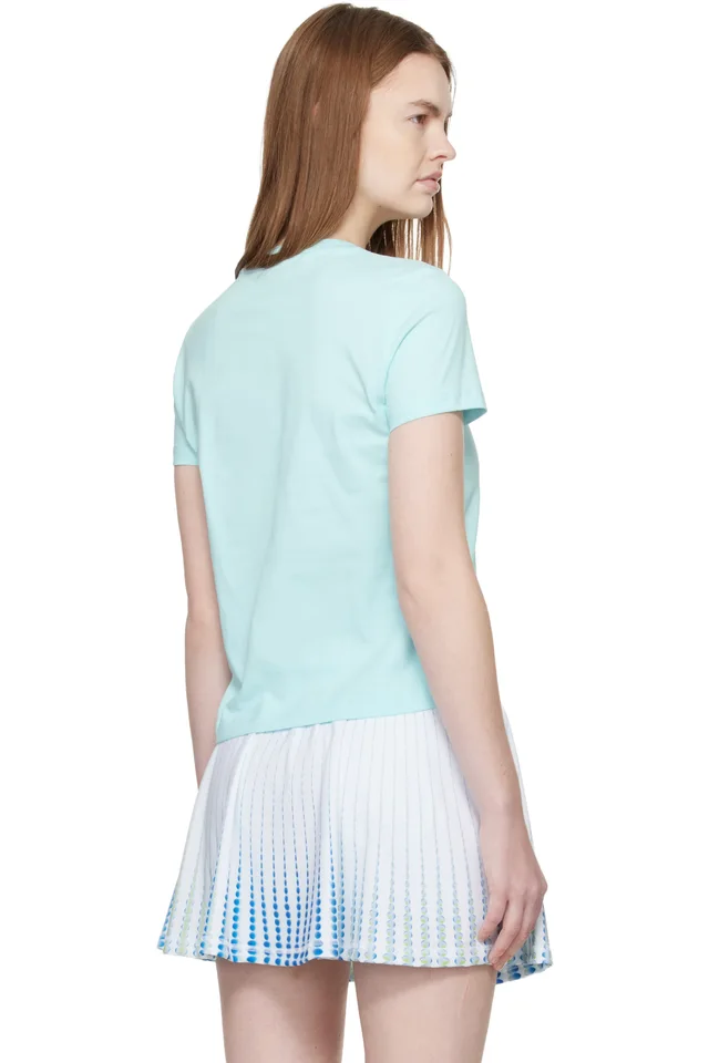 Casablanca Blue Waves Fitted T-shirt, photo 3 of 4 from SSENSE