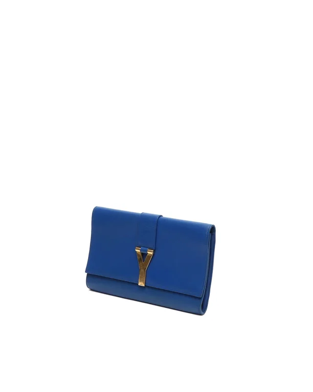 Saint Laurent Y-Line Clutch Bag in Suede from A Retro Tale, photo 2 of 7