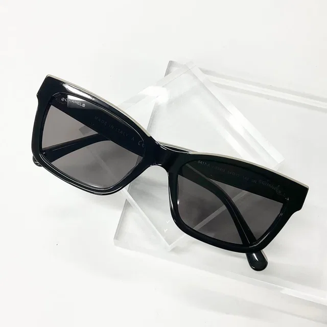 Chanel Sunglasses CC Logo Square Eyewear from The Reluxe