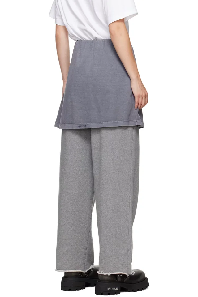 We11done Gray Layered Lounge Pants, photo 3 of 4 from SSENSE
