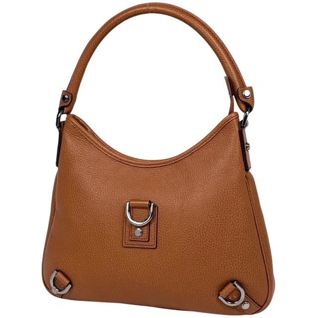 Gucci Logo Shoulder Bag Abbey Leather Brown in Brown Leather from The Reluxe