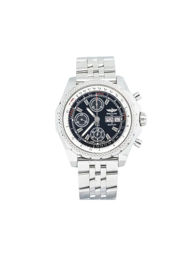 Breitling pre-owned Bentley GT II 46mm - men - Steel - One Size - Black in black from Farfetch