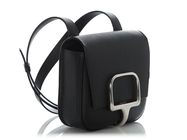 Hermès Mini Black Epsom Della Cavalleria in Black Epsom leather from Ann's Fabulous Finds, photo 5 of 10