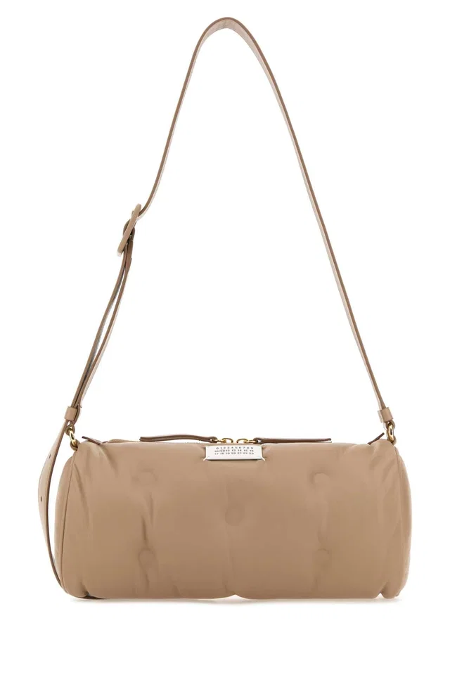 Maison Margiela Glam Slam Shoulder Bag — Beige in Beige Nappa leather from HEWI