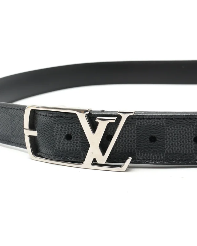 Damier Graphite LV Belt, Size 100 in Grey Canvas from A Retro Tale, photo 4 of 6