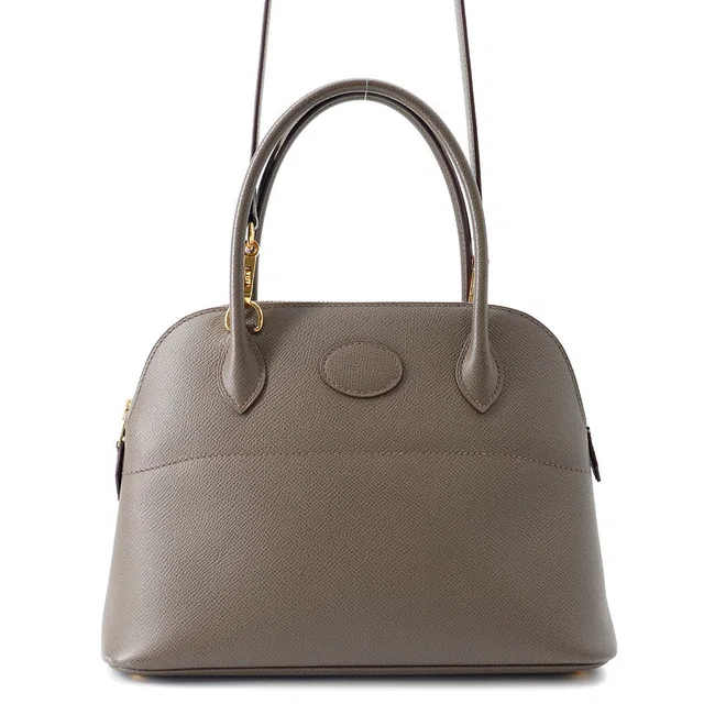 Hermès Bolide Etain Epsom Size 27 in Taupe Epsom leather from GALLERY RARE