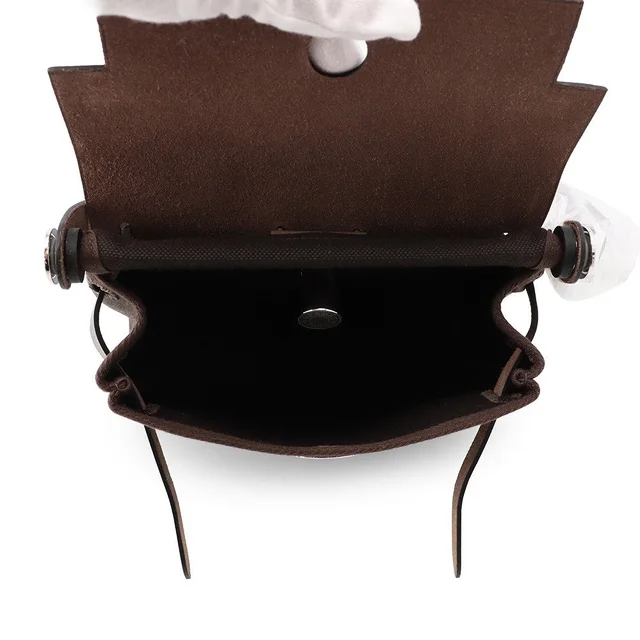Hermès Herbag zip Ebene Toile Military Vache Hunter Leather Size Mini in Brown Leather from GALLERY RARE, photo 2 of 2