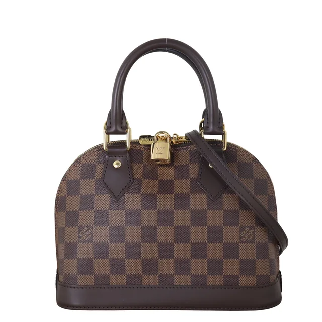Louis Vuitton Alma BB Damier Ebene in Brown Coated canvas from Luxe.It.Fwd