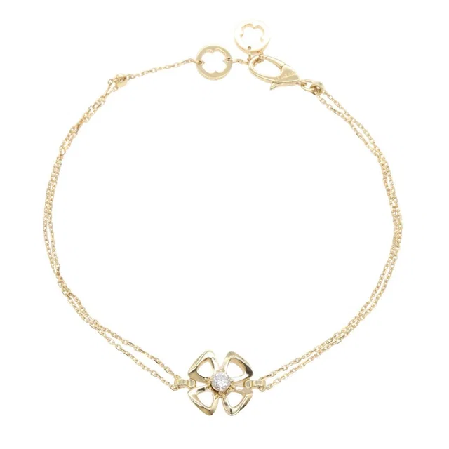 Bvlgari 18k Gold Diamond Charm Bracelet in gold from Poshmark