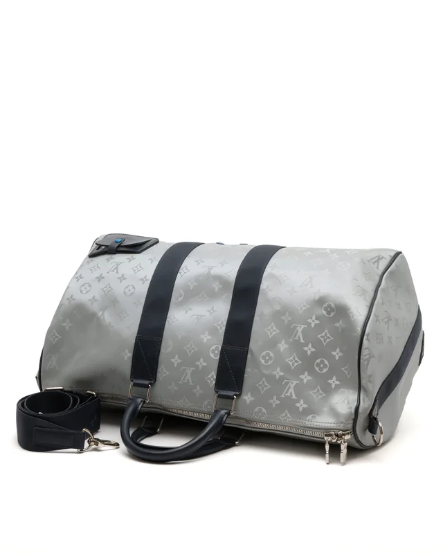 Louis Vuitton Monogram Satellite Keepall Bandoulière 50 Weekend Bag in Canvas from A Retro Tale, photo 5 of 11