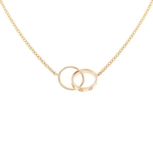 Cartier Baby Love 750 Pink Gold Necklace in Pink from LuxUness