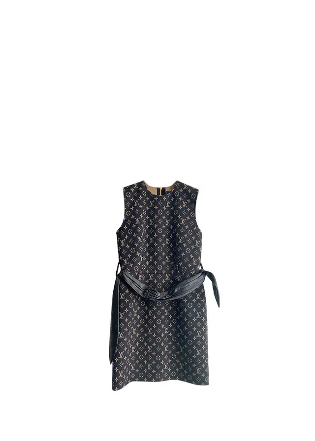 Louis Vuitton Monogram Belted Shift Dress from HEWI