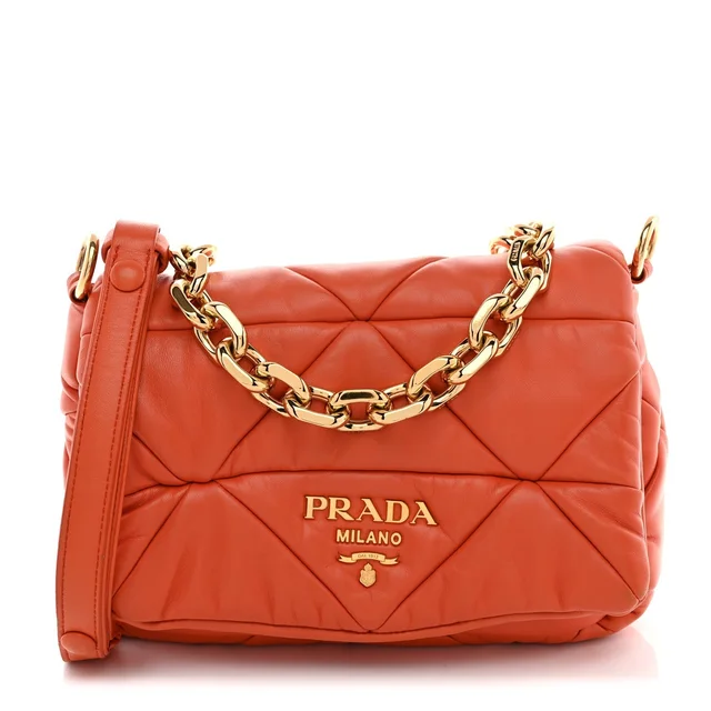 Prada System Patchwork Nappa Leather Bag - Arancio in Nappa leather from H&T