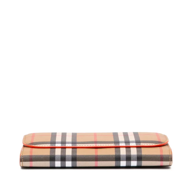Burberry House Check Coated Canvas Halton Continental Wallet Long Wallets in Beige Coated canvas from Designer Revival, photo 3 of 6