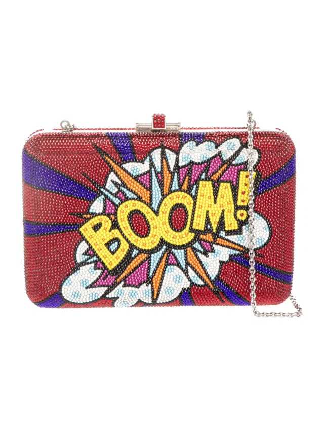 Judith Leiber Shoulder Bag in red Leather from The RealReal