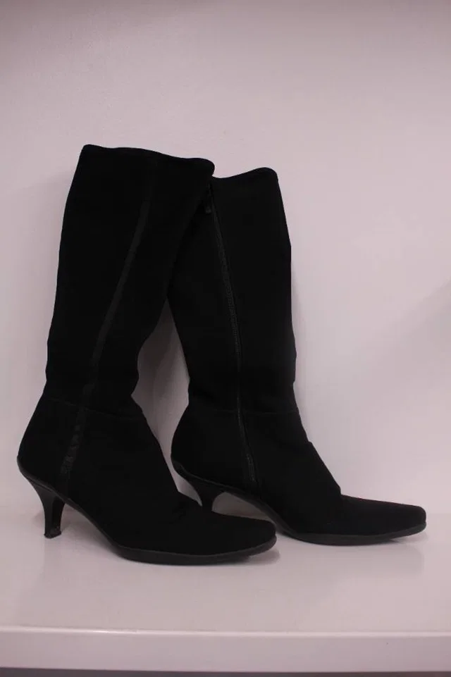 Prada Black boots in Black Nylon from Oxfam Online Shop