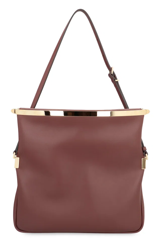 Tod's Calf Leather Shoulder Bag — Brown in Brown Calfskin from HEWI
