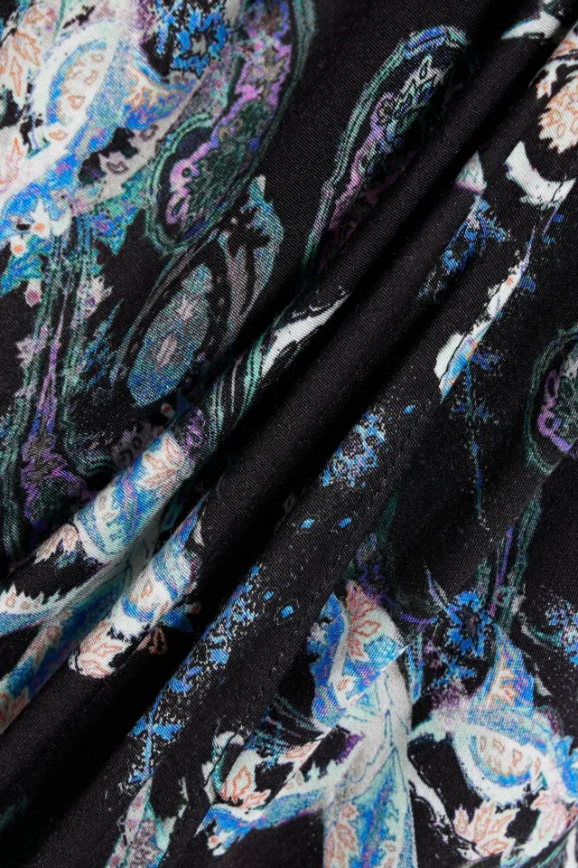 Iro Cartina Draped Printed Twill Midi Skirt, photo 4 of 4 from THE OUTNET