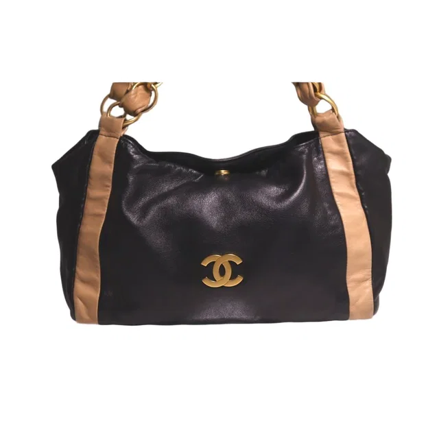 Chanel Bicolor Lambskin Shoulder Bag in Lambskin from The Reluxe