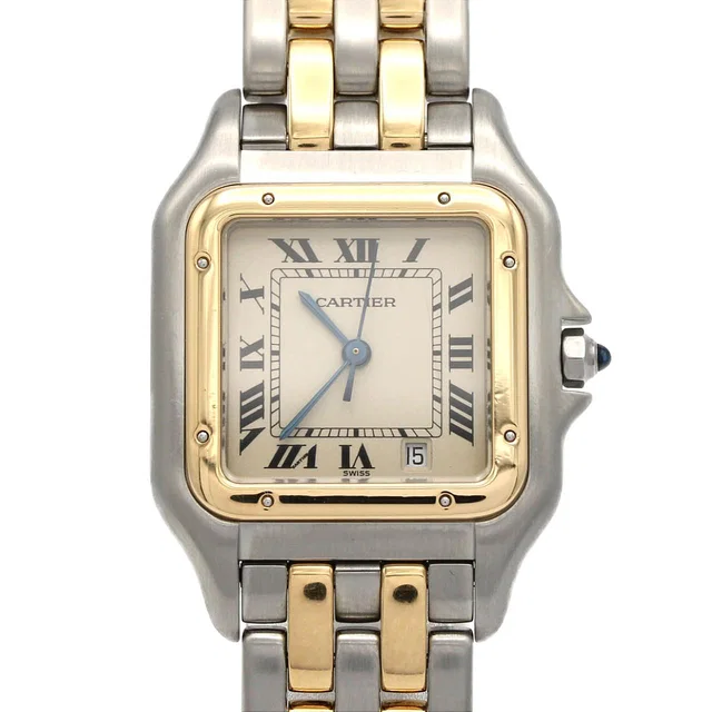 Cartier Panthere MM Stainless Steel Yellow Gold Quartz in Yellow from LuxUness
