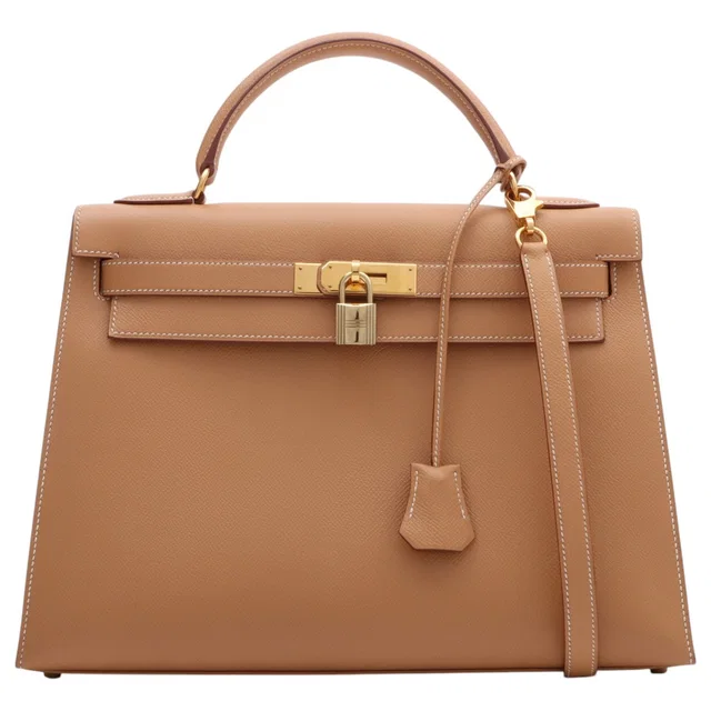 Hermès 1997 Kelly 32 Natural in Beige Epsom leather from VINTAGE QOO TOKYO