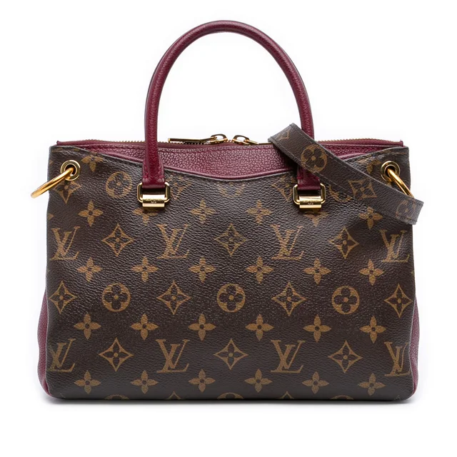Brown Louis Vuitton Monogram Pallas BB Satchel in Brown Coated canvas from Designer Revival