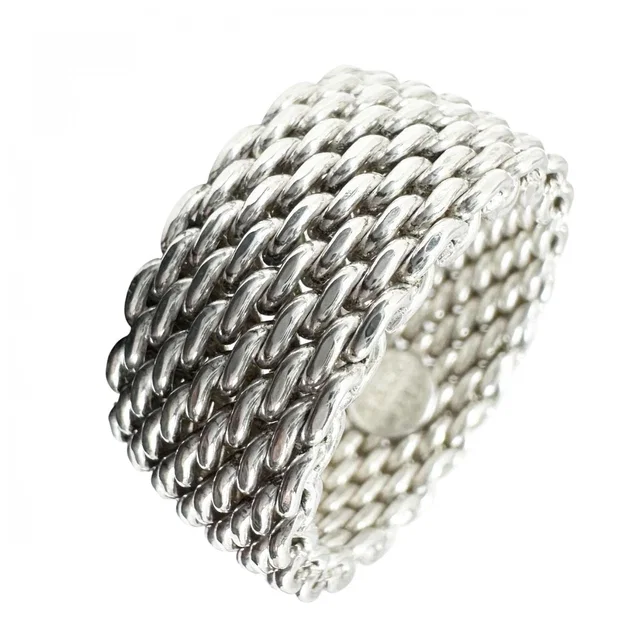 Tiffany & Co. Ring Somerset Silver Mesh in Silver from The Reluxe