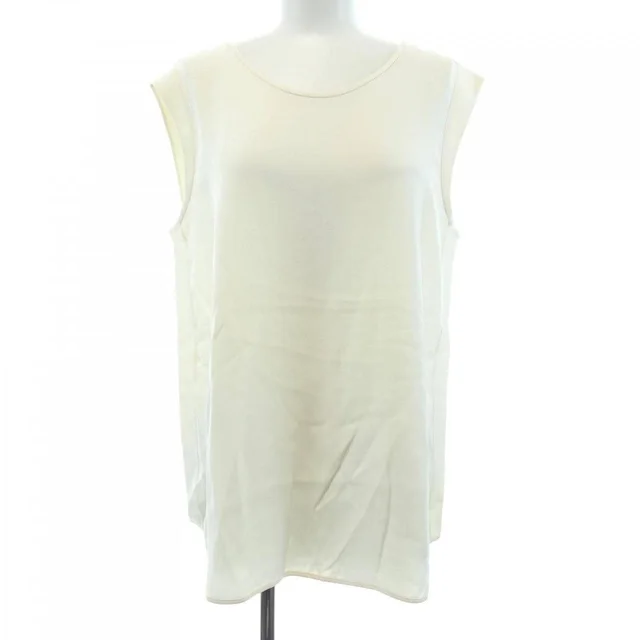 Loro Piana Tops in White translucency 100% silk from KOMEHYO