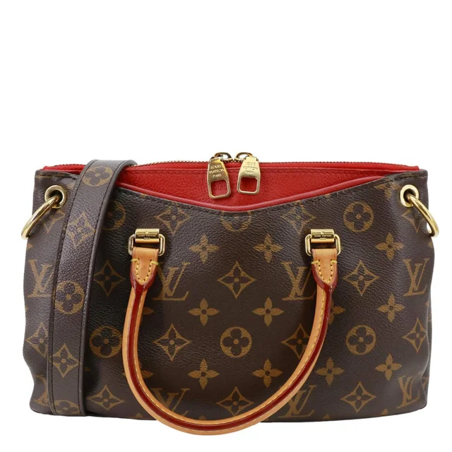 Louis Vuitton Pallas BB Monogram Canvas Shoulder Bag Brown in Brown Coated canvas from Dallas Designer Handbags