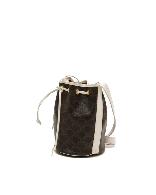 Celine Small Triomphe Bucket Bag in Coated canvas from A Retro Tale, photo 2 of 7