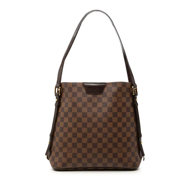 Brown Louis Vuitton Damier Ebene Cabas Rivington Tote Bag in Brown Canvas from Designer Revival