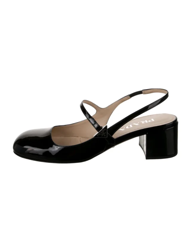 Prada heels in black Patent leather from The RealReal
