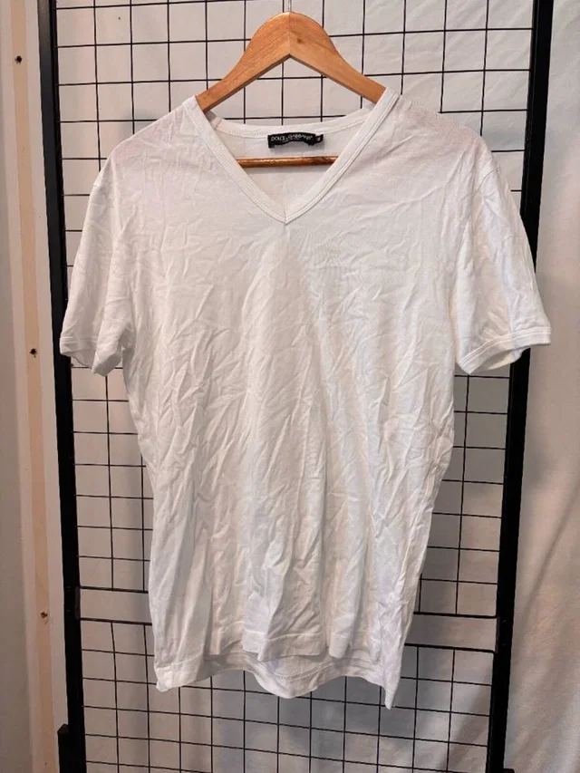 Dolce & Gabbana t-shirt white Size: S in White Cotton from Oxfam Online Shop