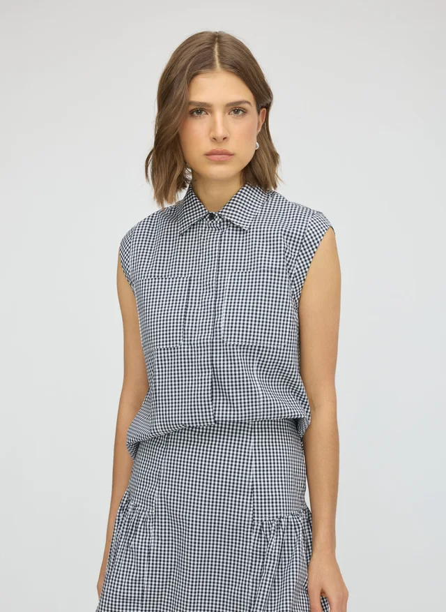 Kit and Ace Celina Sleeveless Shirt in Black from Kit and Ace, photo 1 of 1