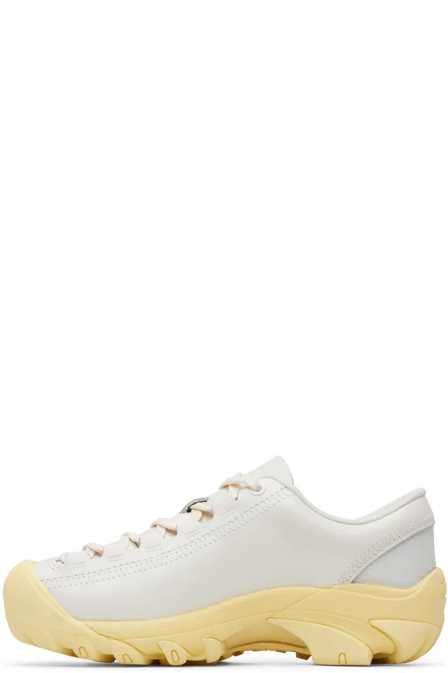KEEN White & Yellow PHILEO Edition Targher Sneakers, photo 3 of 5 from SSENSE