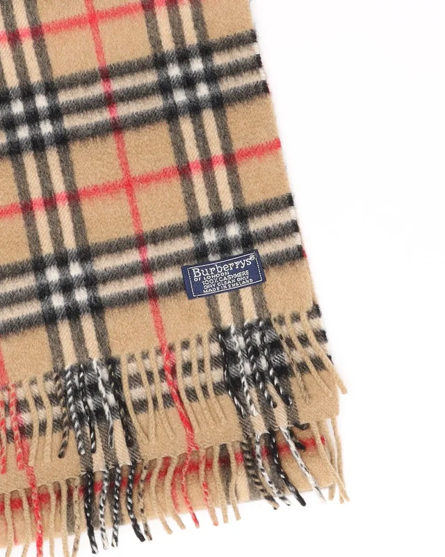 Burberry Nova Check Cashmere Scarf in Cashmere from A Retro Tale, photo 3 of 3