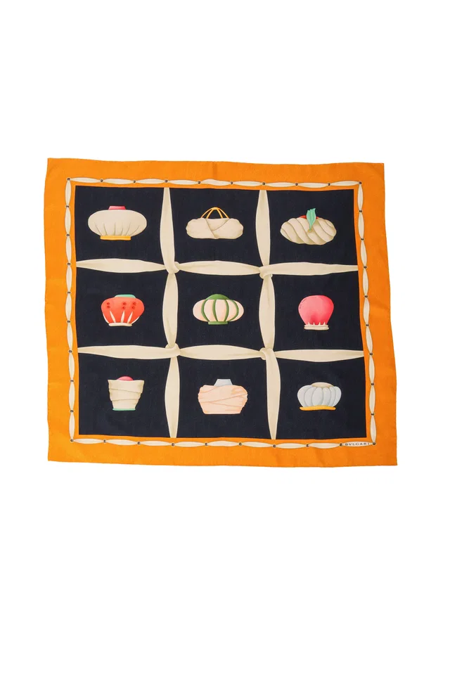 Bvlgari Davide Pizzigoni Mural Scarf in Silk from Recess LA