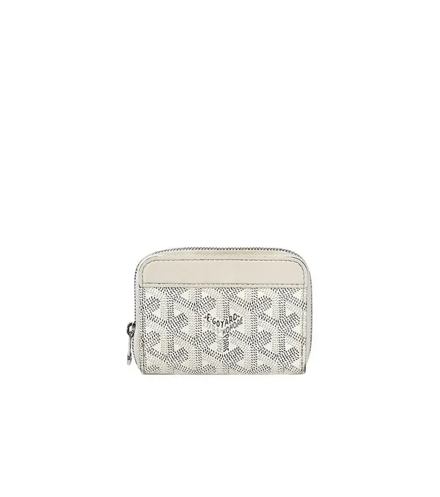 Goyard Mini Wallet in white Canvas from Grailed