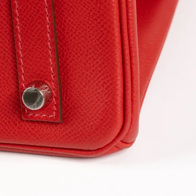 Hermès Birkin 30 Rouge Casaque Epsom PHW in Red Epsom leather from Labellov, photo 12 of 12