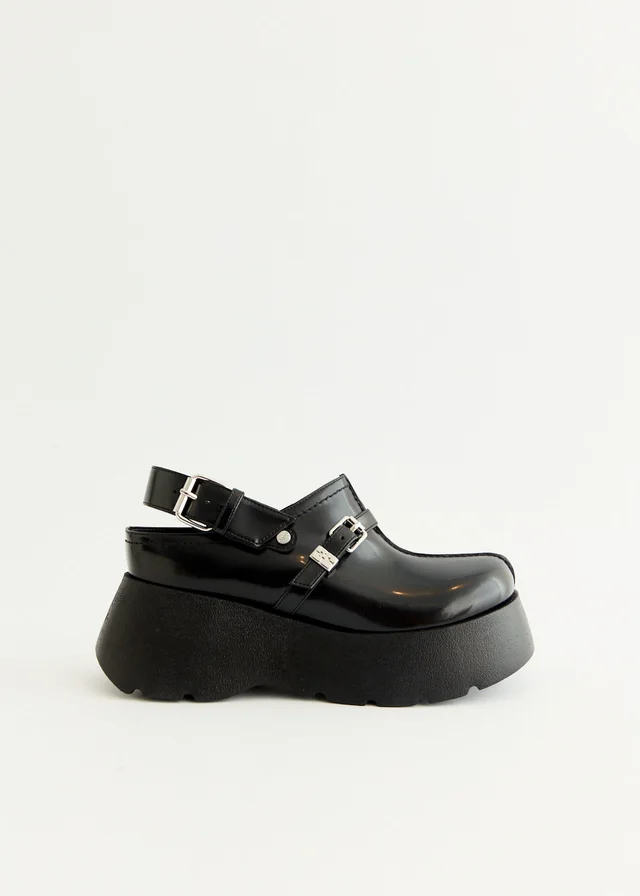 Ganni Platform Oleatex Clogs in Black from Incu, photo 1 of 1