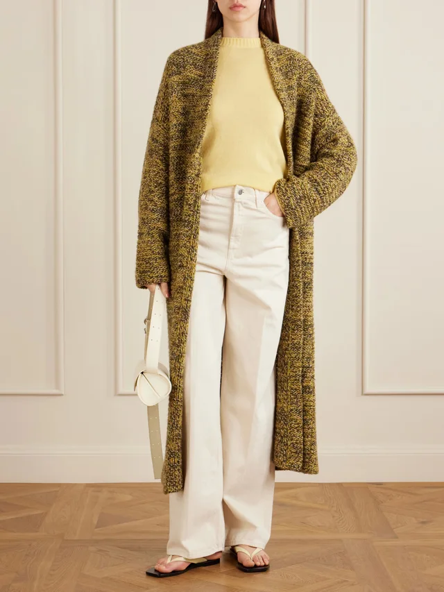 THE ELDER STATESMAN Lisa cashmere cardigan in Green, photo 2 of 2 from NET-A-PORTER (Canada)