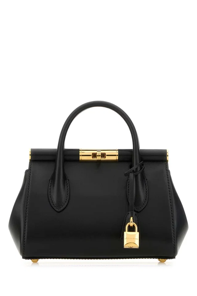 Dolce & Gabbana Top Handle Bag — Black in Black Calfskin from HEWI